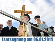 Griechisch-Orthodoxe Metropolie von Deutschland lädt ein: traditionelle Zeremonie der Gewässerweihung für die Isar am 6.1.2014 (⁄ngrid Grossman)